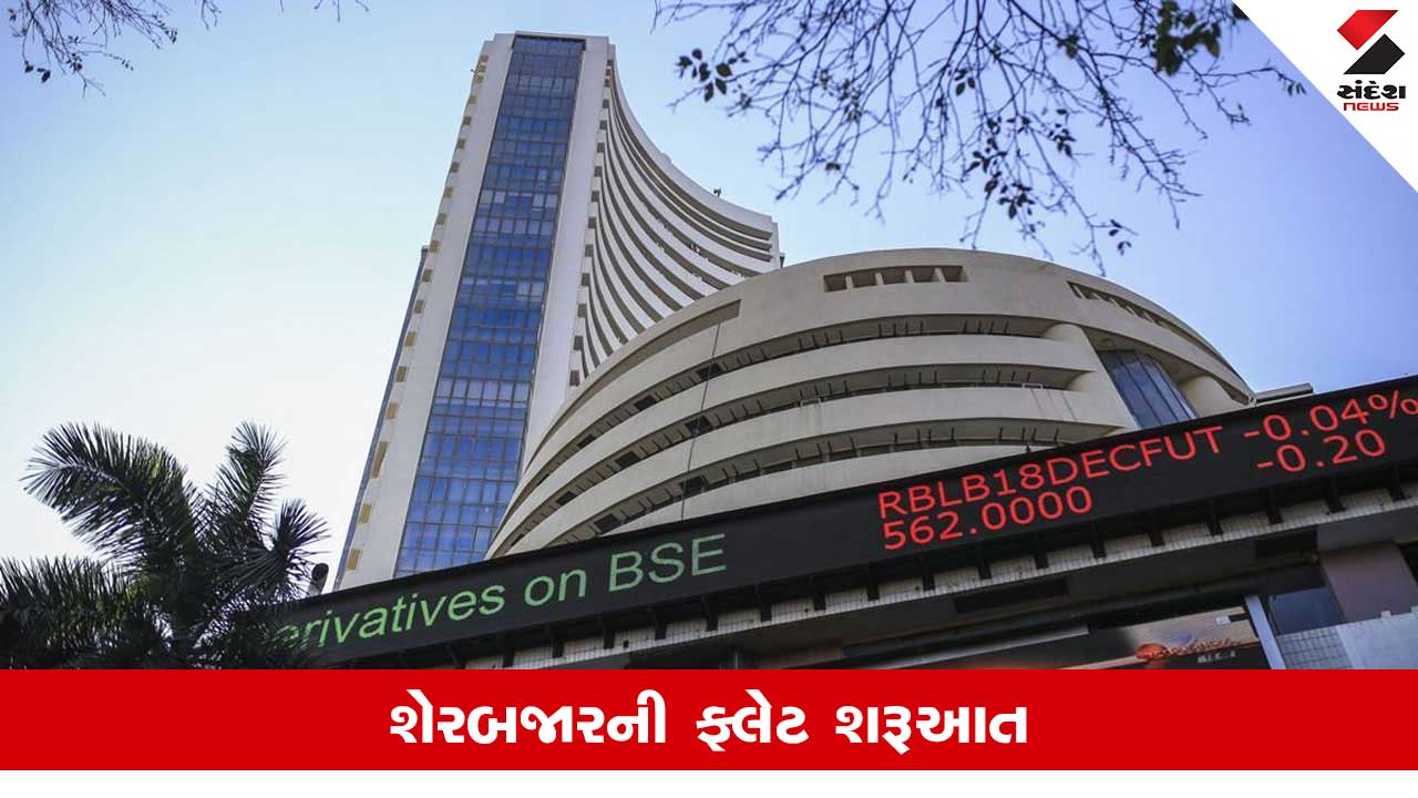 ભારતીય શેરબજારની ફ્લેટ શરૂઆત: સેન્સેક્સ 80,774 અંકે અને નિફ્ટી નજીવા વધારા સાથે ખુલ્યો.