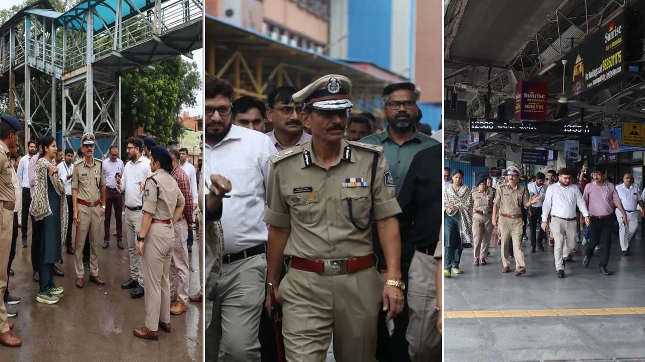 Ahmedabad News : પોલીસ કમિશ્નર જી.એસ. મલિક દ્વારા કાલુપુર રેલવે સ્ટેશનની સુરક્ષા અને સુવિધાનું નિરીક્ષણ