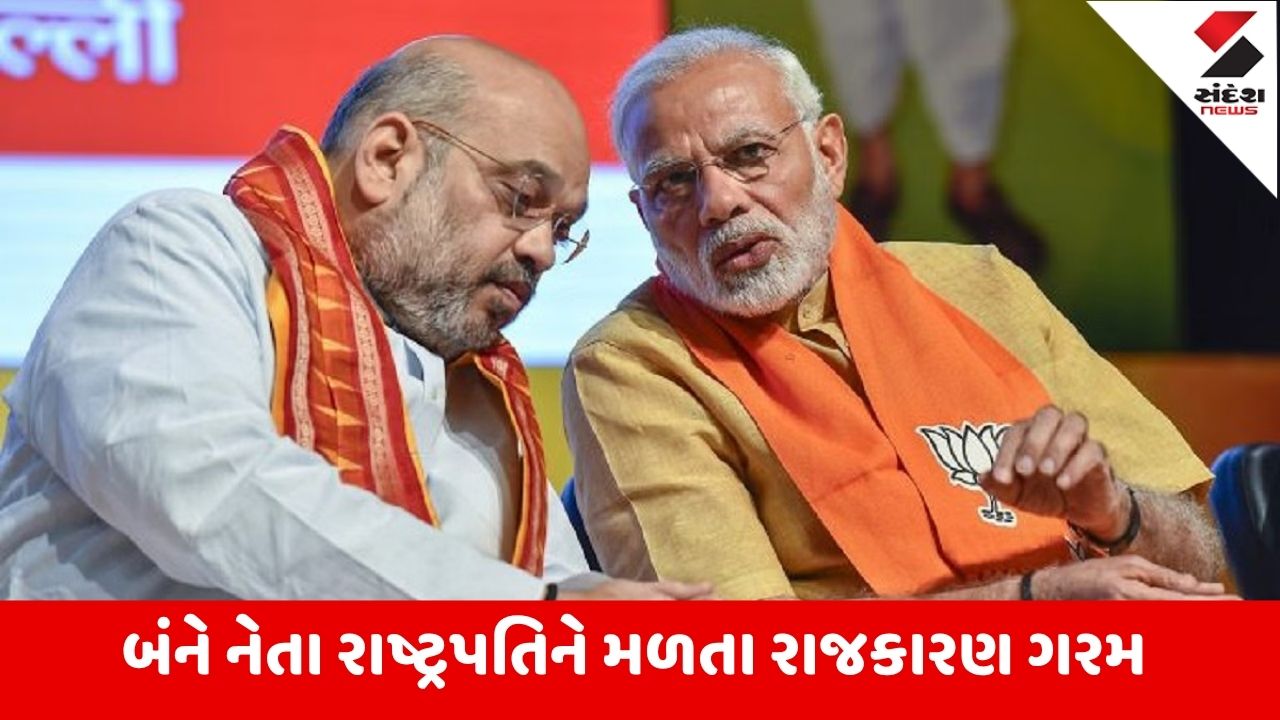 Delhi: PM મોદી અને અમિત શાહ રાષ્ટ્રપતિને કેમ મળ્યા? મુલાકાતથી રાજકીય અટકળો તેજ થઈ.