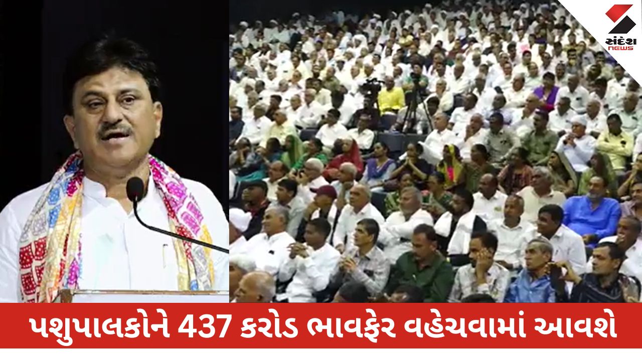 મહેસાણા ન્યૂઝ: દૂધસાગર ડેરીની સાધારણ સભામાં ચેરમેને ભાવફેરની જાહેરાત કરી, પશુપાલકોને 437 કરોડનો ભાવફેર મળશે.