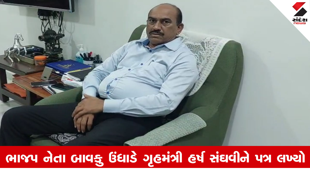 Amreli News : અમરેલીમાં લુખ્ખા તત્વો પર લગામ કસવાની જરૂર, ભાજપ નેતાએ ગૃહમંત્રીને લખ્યો પત્ર...