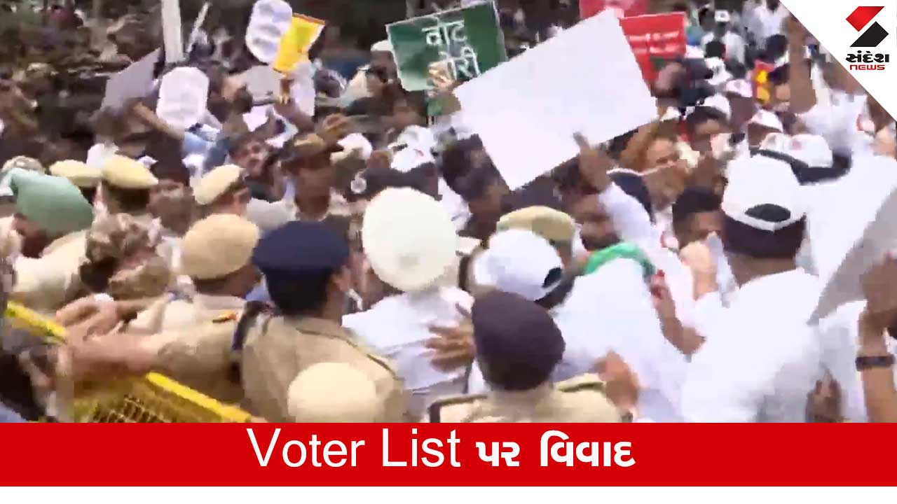 Delhi: સંસદથી ચૂંટણી પંચ સુધી વિપક્ષી કૂચ, Rahul Gandhi સહિત સાંસદો કસ્ટડીમાં.