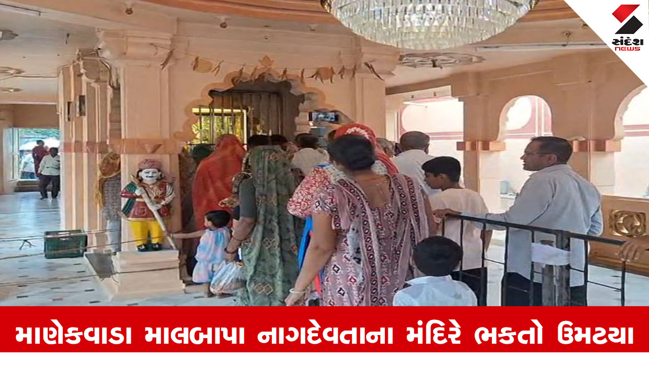Junagadh News: કેશોદના માણેકવાડામાં નાગ પંચમીએ માલબાપા નાગદેવતાના મંદિરે ભક્તોની ભારે ભીડ ઉમટી.
