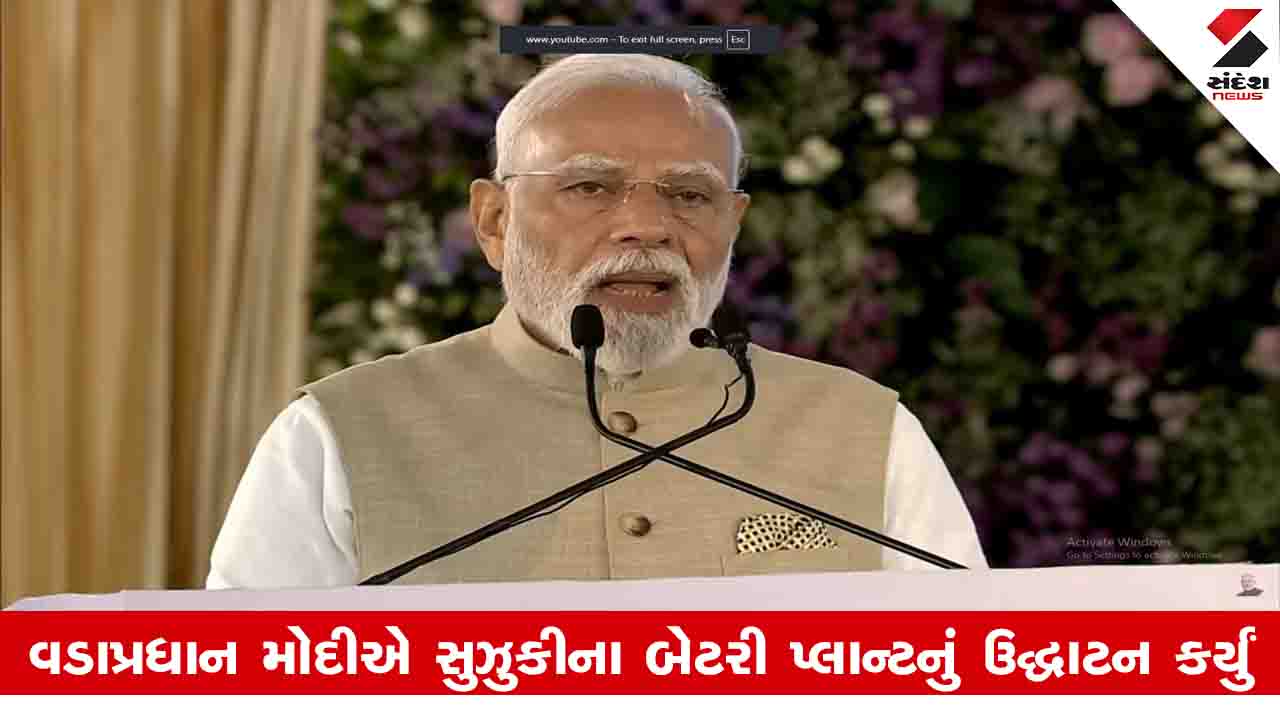 Gujarat News: વડાપ્રધાન મોદીએ હાંસલપુરમાં સુઝુકીની ઈ કાર લોન્ચ કરી, કહ્યું ભારતમાં આ એક મોટી છલાંગ છે