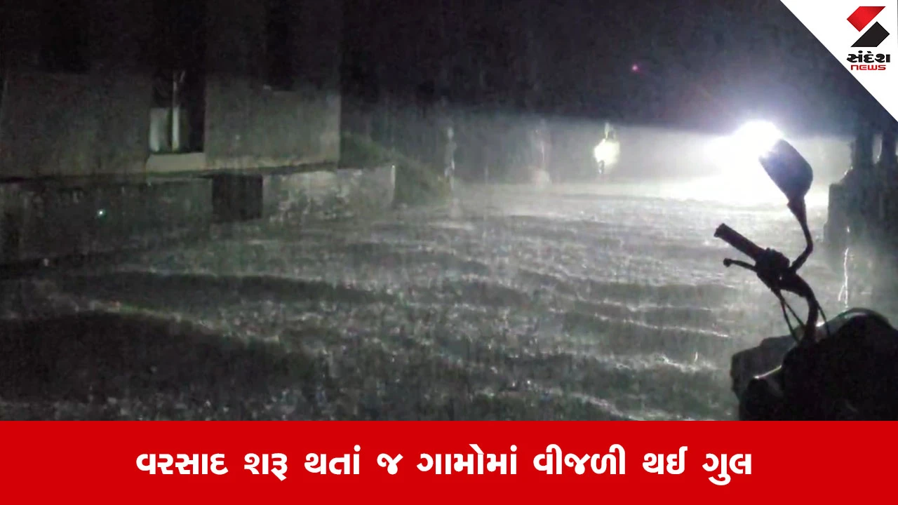 Vadodaraના શિનોરમાં મોડી રાત્રે ધોધમાર વરસાદ, જળબંબાકાર જેવી સ્થિતિ સર્જાઈ