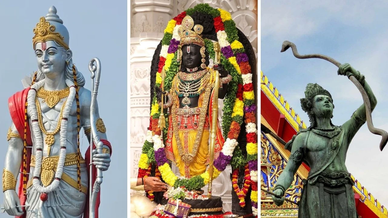 ભગવાન રામની મૂર્તિઓ માત્ર ભારતમાં જ નહીં, વિદેશોમાં પણ સ્થાપિત છે.