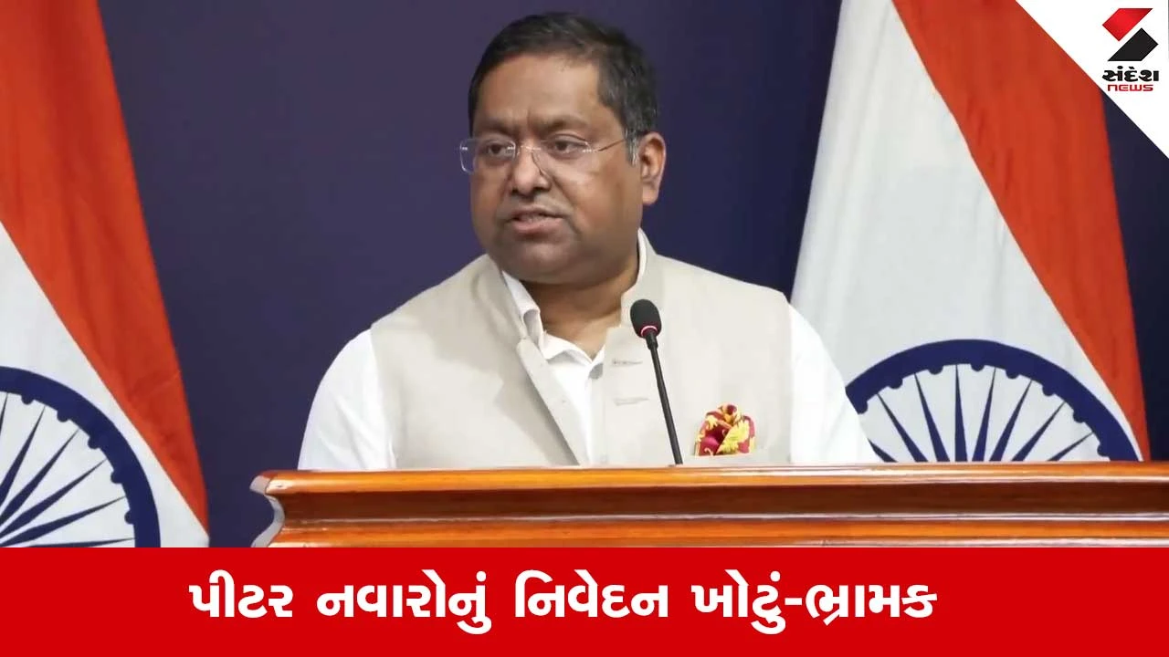 MEA: પીટર નવારોના નિવેદનો ખોટા અને ભ્રામક, ભારતનો વળતો પ્રહાર.