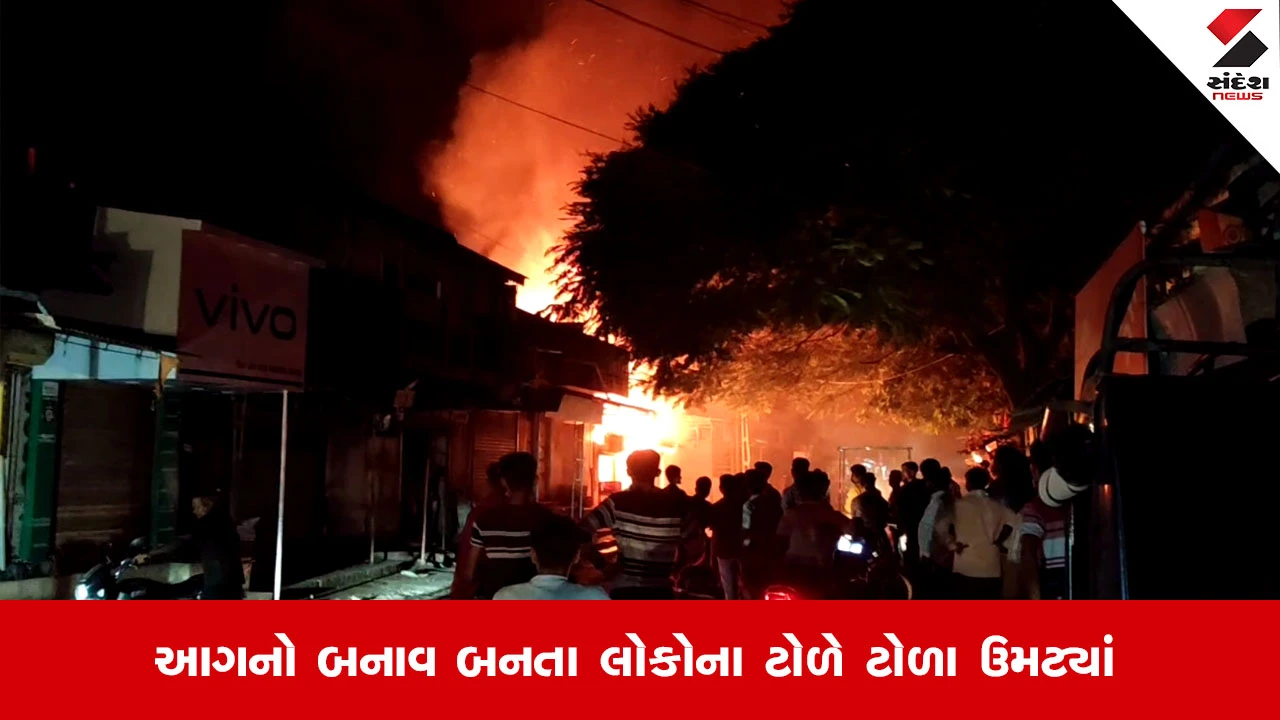 Bhavnagarના ધોળા ગામે ગોડાઉનમાં લાગી ભીષણ આગ, ફ્રુટની દુકાનો અને લાતીના માલસામાનને ભારે નુકસાન