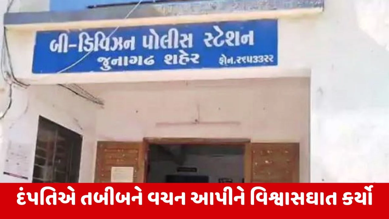 Junagadh : અમદાવાદના બંટી-બબલીએ MLAના PA હોવાની ઓળખ આપીને ડોક્ટર પાસેથી 50 લાખ પડાવ્યા