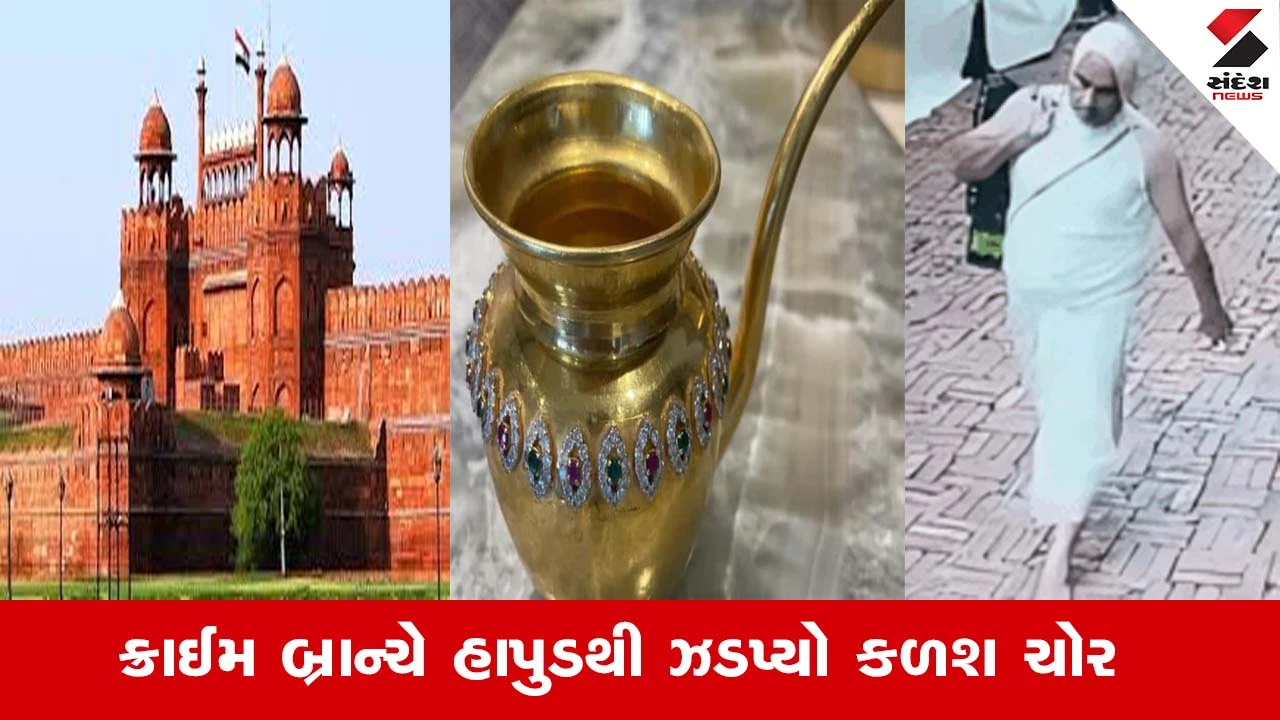 દિલ્હી: લાલ કિલ્લામાંથી 1 કરોડના સોનાના કળશની ચોરીનો પર્દાફાશ, હાપુડથી આરોપીની કબૂલાત.