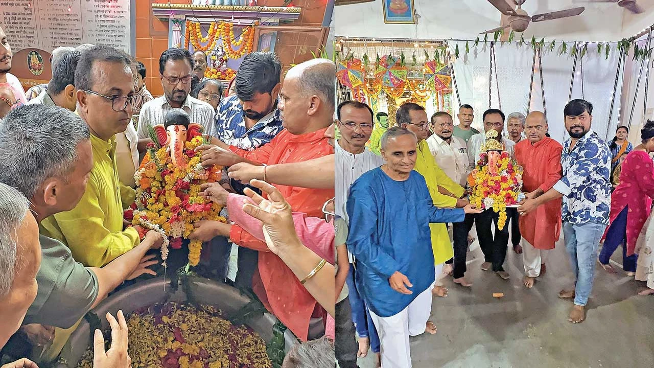 Patan: ગણેશવાડી ખાતે દેશના સૌથી જૂના સાર્વજનિક ગણેશ મહોત્સવની પૂર્ણાહુતિ એટલે કે સમાપન કરવામાં આવ્યું.
