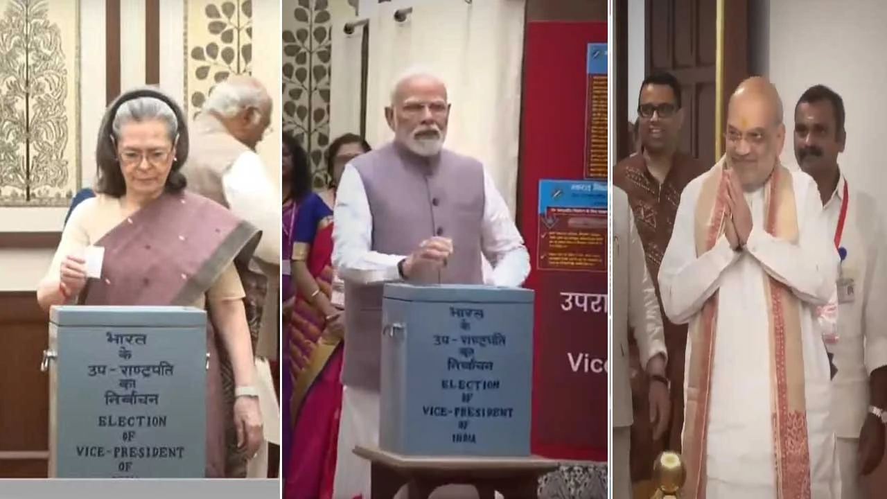ઉપરાષ્ટ્રપતિ ચૂંટણી 2025: PM મોદી, અમિત શાહ, સોનિયા ગાંધી સહિત કોણે મતદાન કર્યું તેની માહિતી.