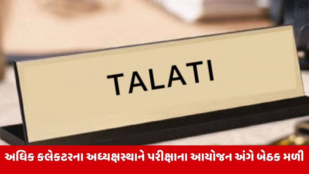 Valsad : 14 સપ્ટેમ્બરે જિલ્લામાં 54 કેન્દ્ર પર 19,354 ઉમેદવાર તલાટી ભરતીની પરીક્ષા આપશે