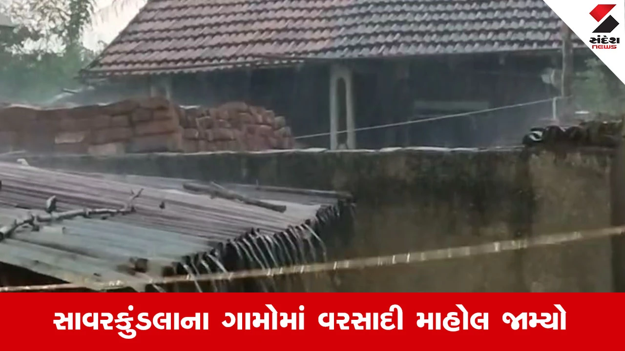 Amreliના સાવરકુંડલામાં ધોધમાર વરસાદ, ખેડૂતોમાં છવાઈ ખુશીની લહેર