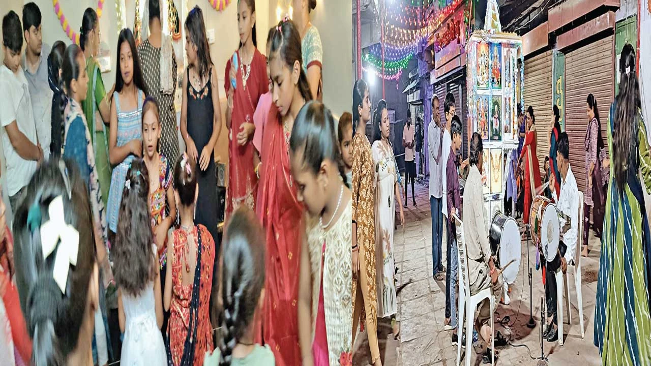 Mandal: પંથકના મઢ તેમજ માઈ મંદિરોના ચોકમાં દેશી ઢોલના તાલે ગરબાની રંગત