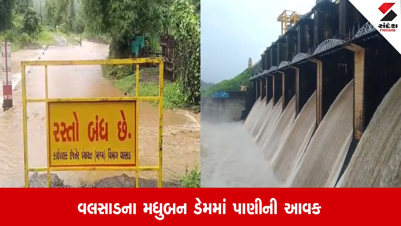 Valsad: મધુબન ડેમમાંથી પાણી છોડાતાં 30 થી વધુ રસ્તા બંધ, લોકોને હાલાકી