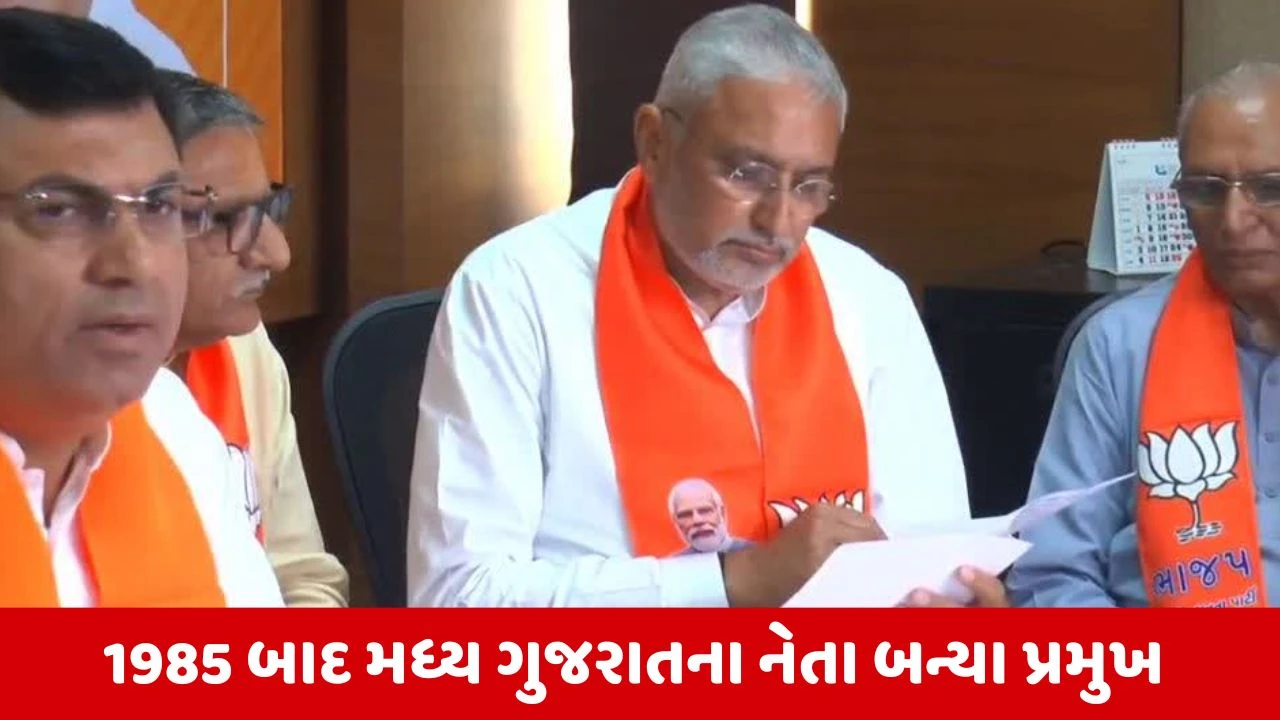 Gujarat BJP માં 40 વર્ષ પછી મધ્ય ગુજરાતના નેતા બની રહ્યા છે પ્રદેશ પ્રમુખ, જાણો, ક્યા વિસ્તારમાંથી અત્યાર સુધી આવ્યા છે પ્રદેશ પ્રમુખ