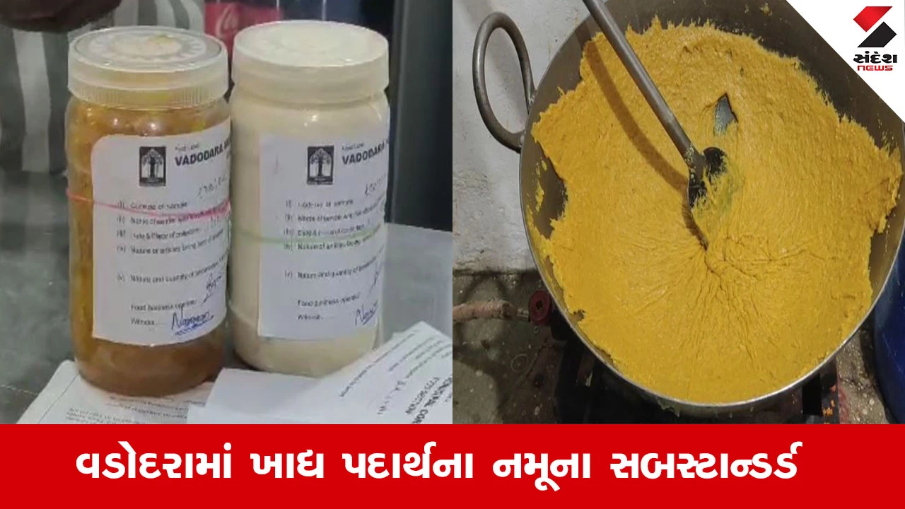 Vadodara News : વડોદરામાં પેંડા, આઈસ્ક્રીમ, ઘી સહિત ખાદ્ય પદાર્થના 31 નમૂના ફેઈલ, વેપારીઓ સામે કરાઈ કાર્યવાહી