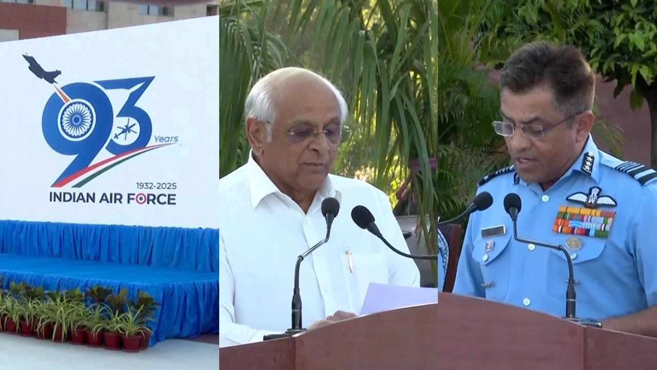 India Air Forceની 93મી વર્ષગાંઠની ગરિમામય ઉજવણી, CM ભુપેન્દ્ર પટેલ રહ્યા હાજર