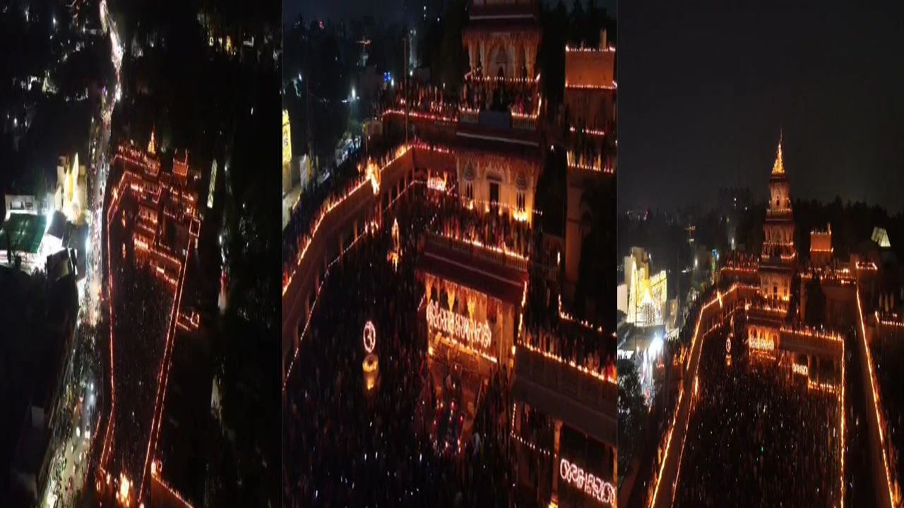 સંતરામ મંદિરે 1.11 લાખ દીવડાઓથી દેવ દિવાળીની ભવ્ય ઉજવણી