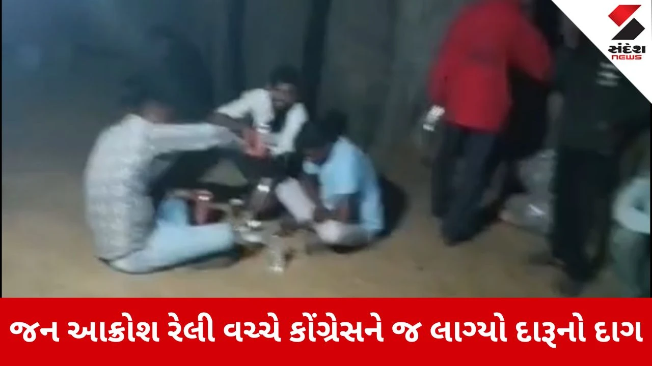 Patan News: જન આક્રોશ રેલી વચ્ચે કોંગ્રેસને જ લાગ્યો દારૂનો દાગ, રાધનપુરનો વીડિયો-ઓડિયો ક્લિપ વાયરલ!