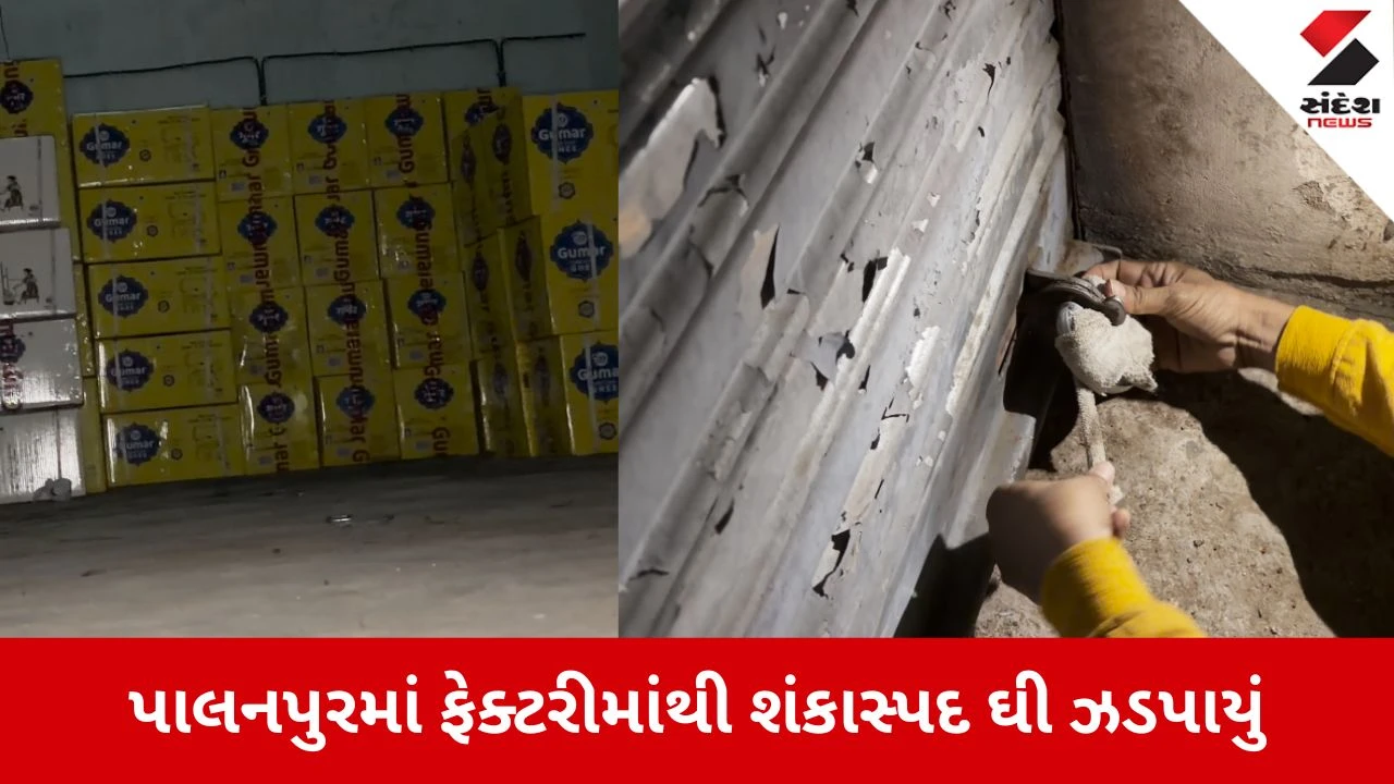 પાલનપુર: શંકાસ્પદ ઘીનું રેકેટ, ચંડીસર GIDC ફેક્ટરી પર Food & Drugsના દરોડા.