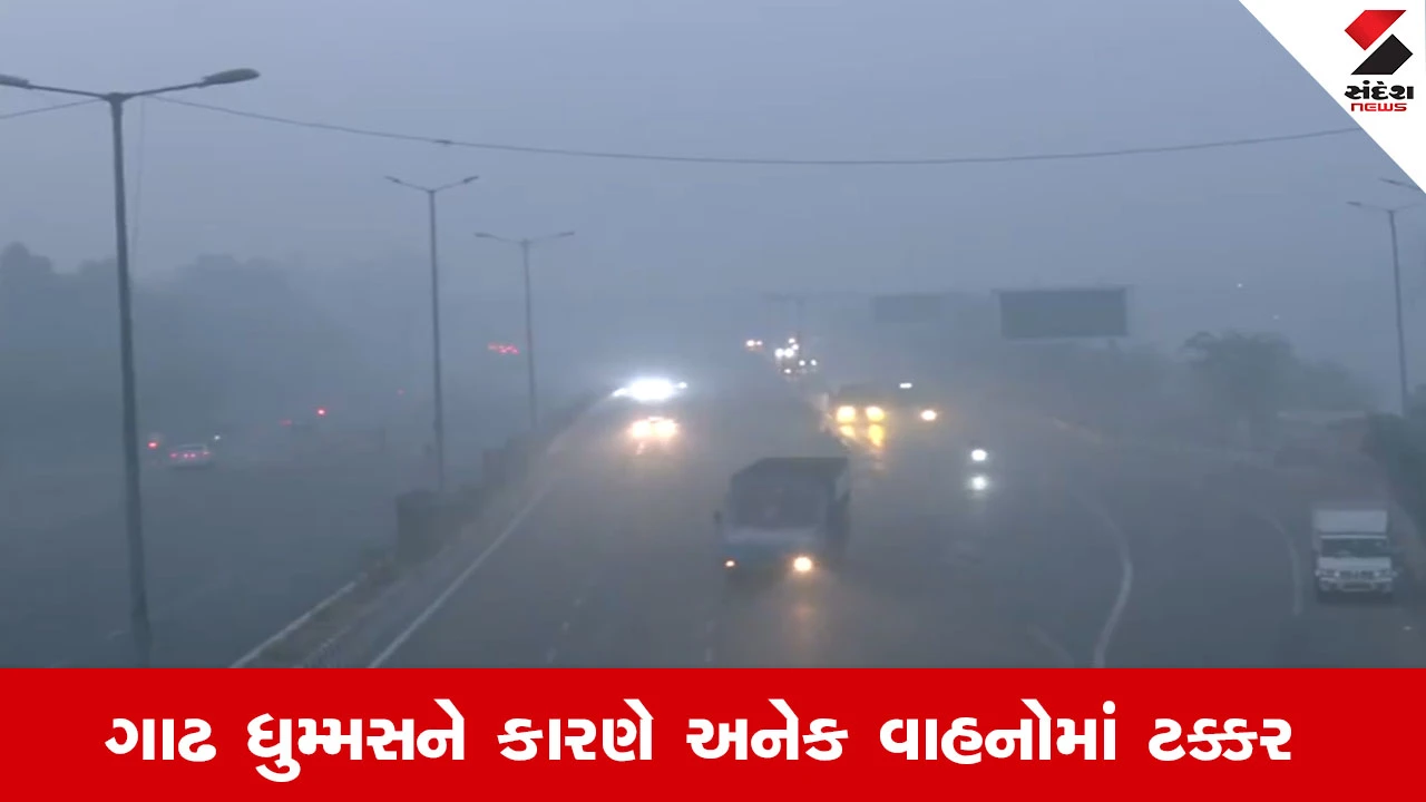 હરિયાણામાં બસ અકસ્માત અને ગ્રેટર નોઇડામાં 6 વાહનોની ટક્કર, ગાઢ ધુમ્મસથી જનજીવન પ્રભાવિત.