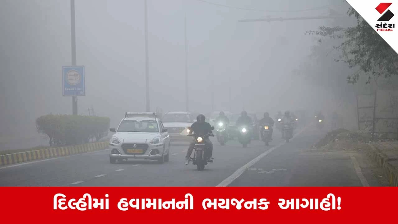 દિલ્હીમાં હવામાનની ભયાનક આગાહી! ફ્લાઇટ્સ અને ટ્રેનો પર અસર પડી.