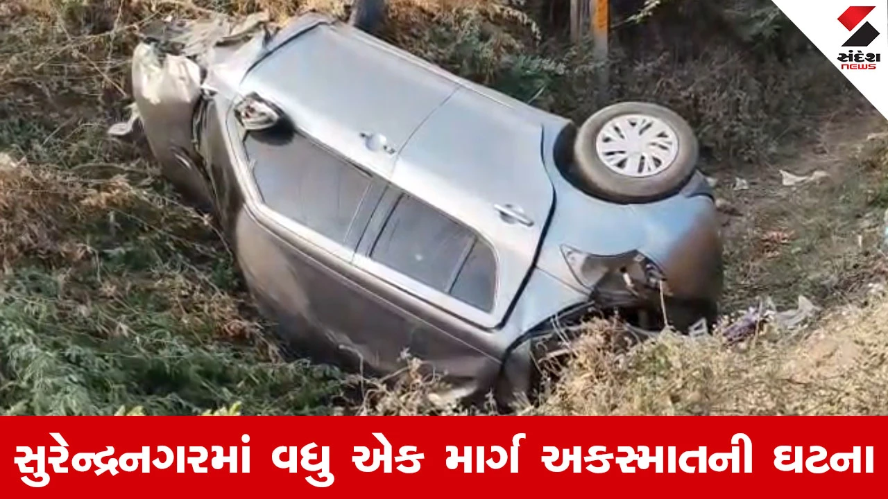 હરીપર પાસે કાર પલટતા બે યુવકોના કરુણ મોત, બે ગંભીર ઘાયલ.