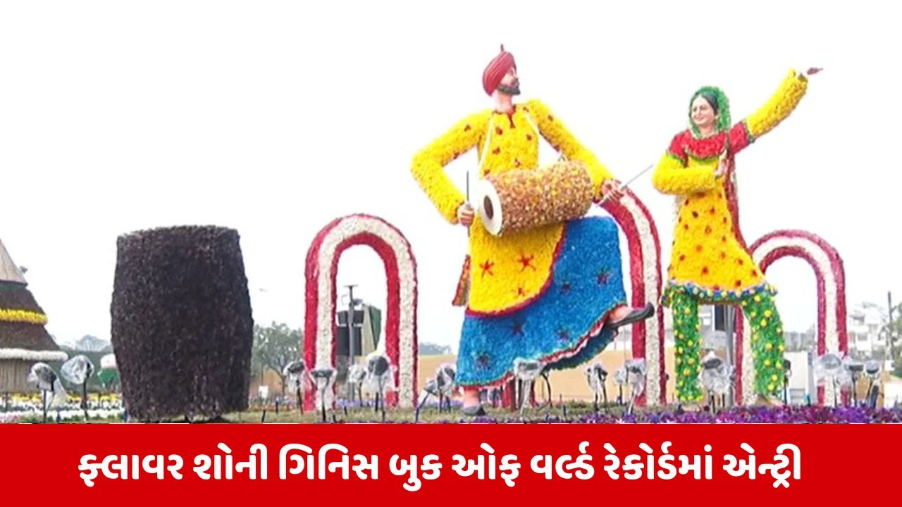Ahmedabad News : 30 લાખ ફૂલો સાથે ફ્લાવર શોએ સતત ત્રીજા વર્ષે ગિનિસ બુક ઓફ વર્લ્ડ રેકોર્ડમાં મેળવ્યું સ્થાન 