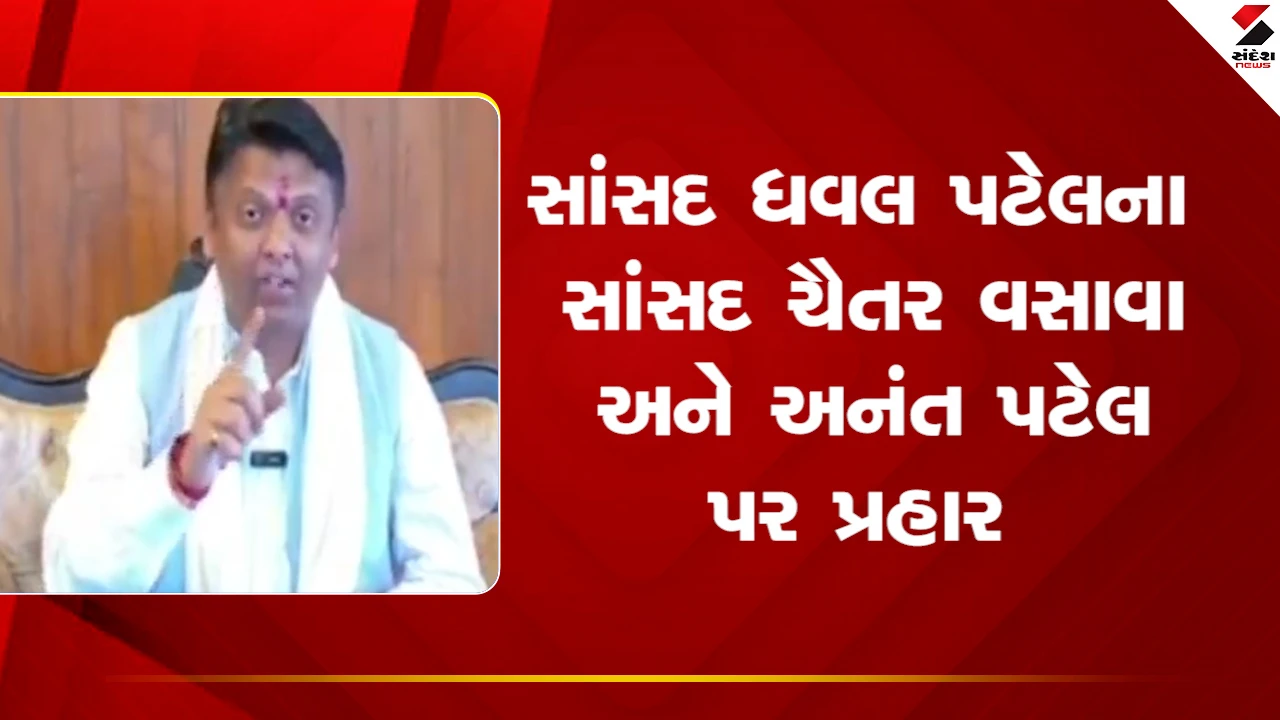 Valsad News: ચૈતર વસાવા અને અનંત પટેલ માટે ભાજપના દરવાજા બંધ, બંને હિન્દુ વિરોધી છે: સાંસદ ધવલ પટેલ 