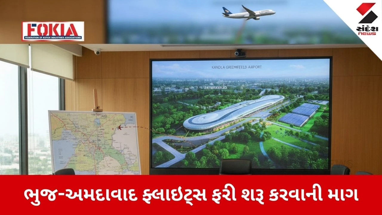 ભુજ-અમદાવાદ ફ્લાઇટ પુનઃ શરૂ કરો અને કંડલામાં નવા ગ્રીનફિલ્ડ એરપોર્ટના વિકાસ અંગે દિલ્હીમાં રજૂઆત 