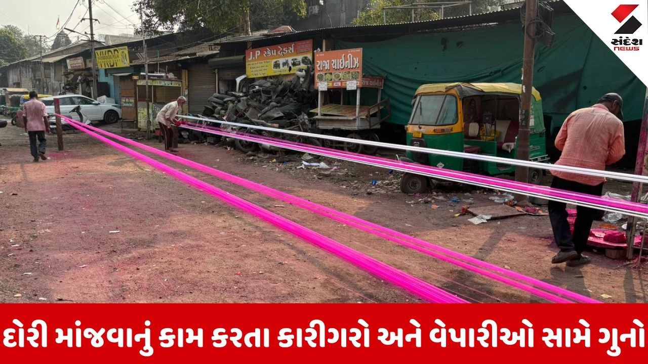 Vadodara: ઉત્તરાયણ પૂર્વે કાચવાળી દોરી સામે પોલીસની કડક કાર્યવાહી, ત્રણની અટકાયત 