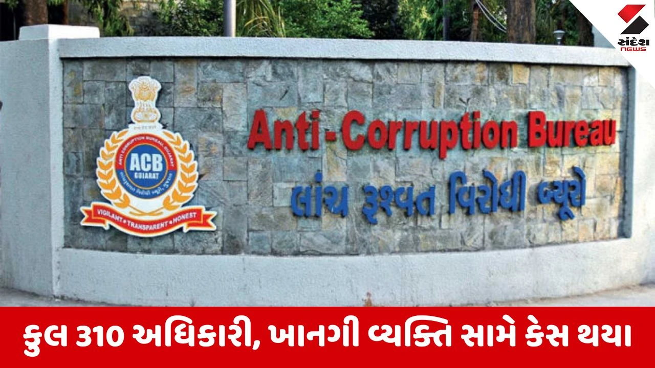 ACB ની કાર્યવાહી, 1 વર્ષમાં રાજ્યમાં 1.72 કરોડની રકમની લાંચ લેવાઇ, સૌથી વધુ ગૃહ વિભાગમાં 59, પંચાયતમાં 27 કેસ થયા 