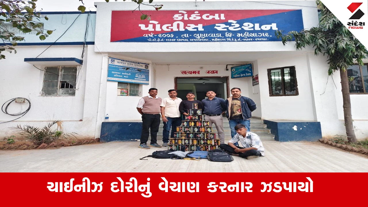Mahisagar News : મહીસાગરમાં ચાઈનીઝ દોરીનું વેચાણ કરનાર શખ્સ ઝડપાયો, SOG પોલીસે 36 રીલ ઝડપી પાડી 