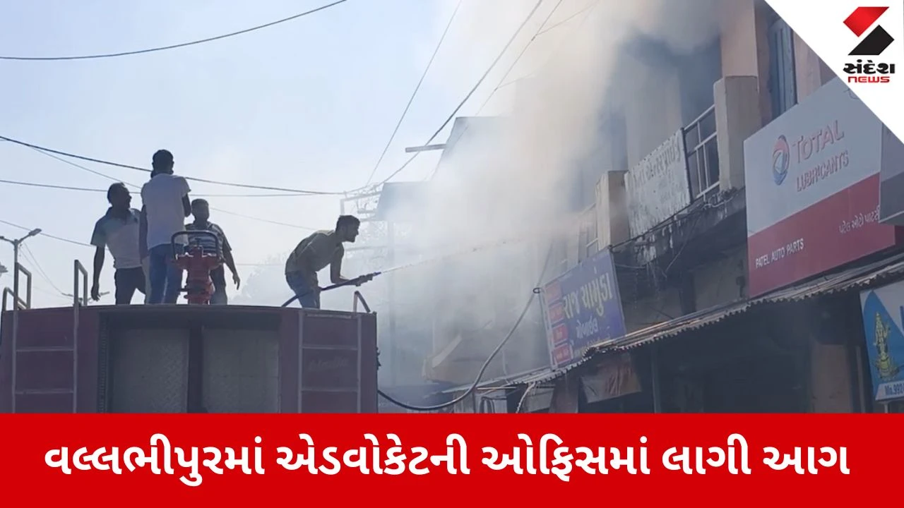 Bhavnagar News: વલ્લભીપુરમાં વકીલની ઓફિસમાં લાગી આગ 