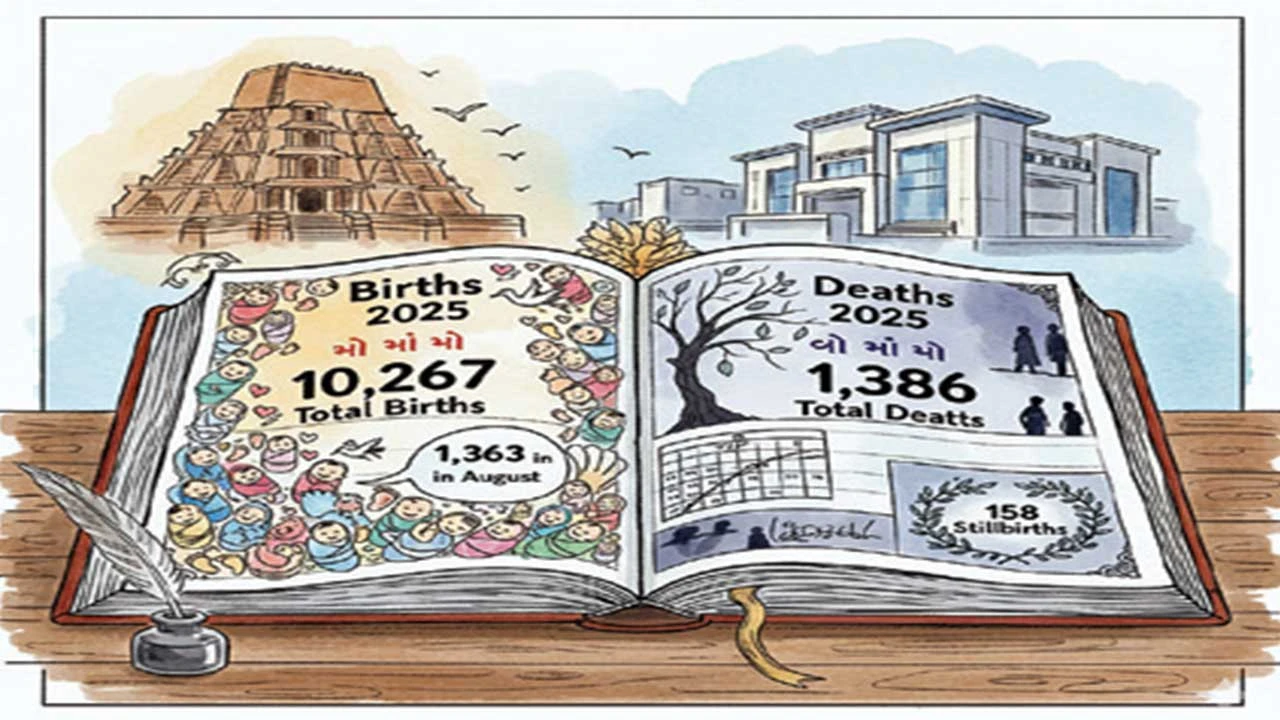 Patan: વર્ષ 2025 : પાટણમાં 10,267 બાળકોના જન્મ સામે 1,386 લોકોનાં મૃત્યુ નોંધાયા 