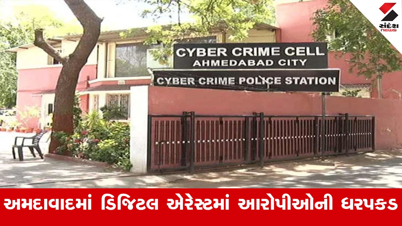 Ahmedabad News : સિનિયર સિટિઝનને 10 દિવસ ડિજિટલ એરેસ્ટ કરી 7.12 કરોડની છેતરપિંડી કેસમાં 12 આરોપીની ધરપકડ કરાઈ 