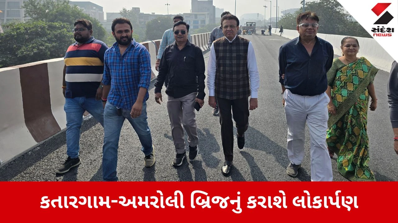 Surat News: કતારગામ-અમરોલી બ્રિજનું ટૂંક સમયમાં લોકાર્પણ 