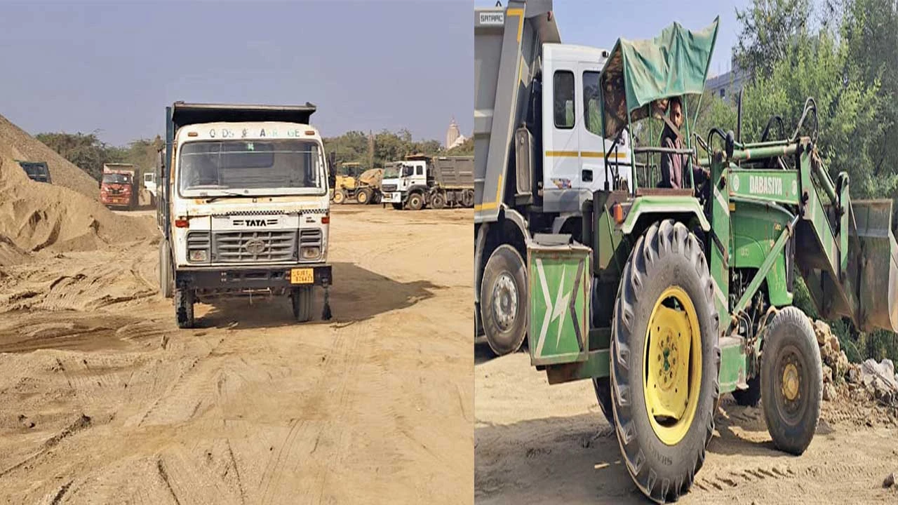 Dholka: અમદાવાદ જિલ્લા ગ્રામ્યમાં ગેરકાયદે રીતે ખનીજ વહન કરનારા પર તવાઈ 