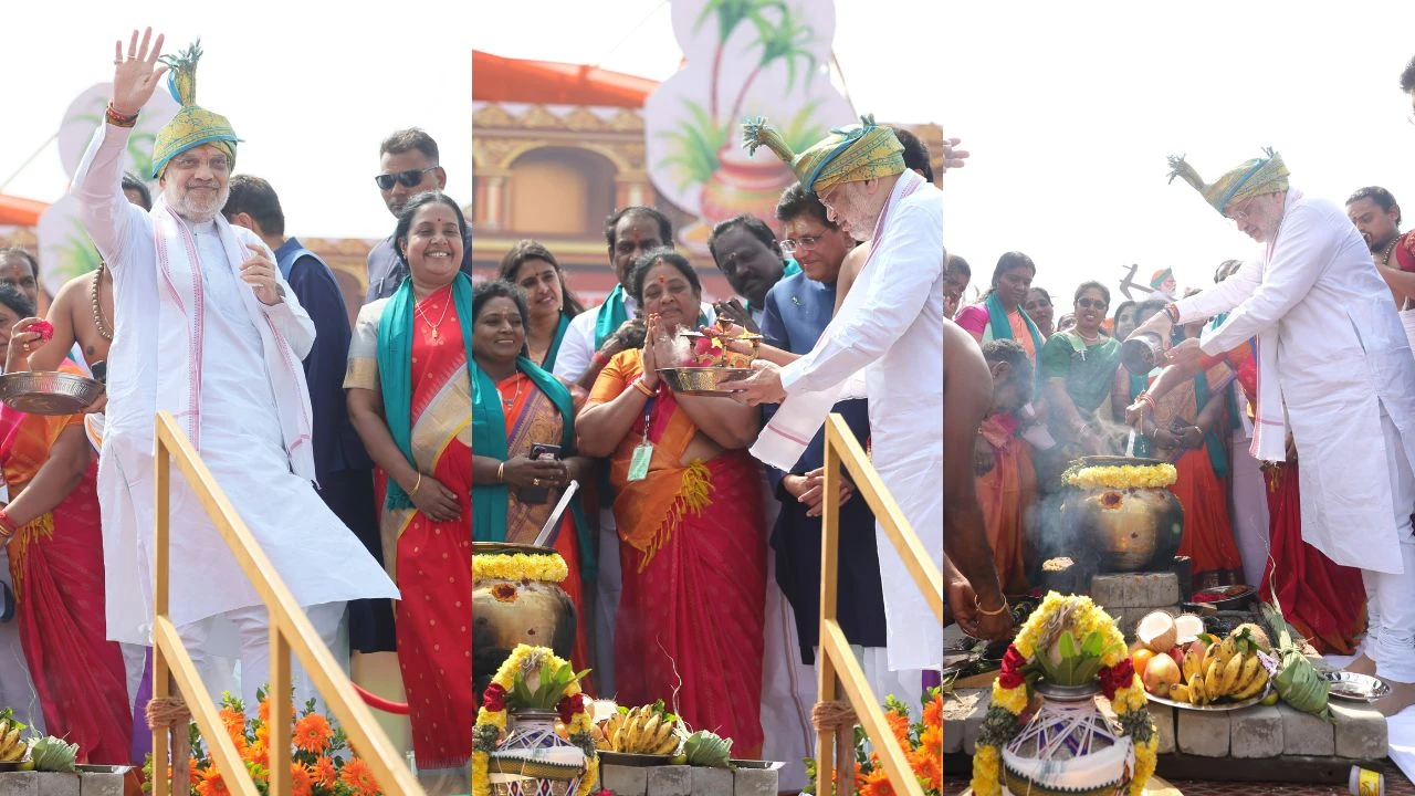 Tamilnadu : ગૃહપ્રધાન અમિત શાહ 'મોદી પોંગલ' સમારોહમાં રહ્યા હાજર, જુઓ Photos 