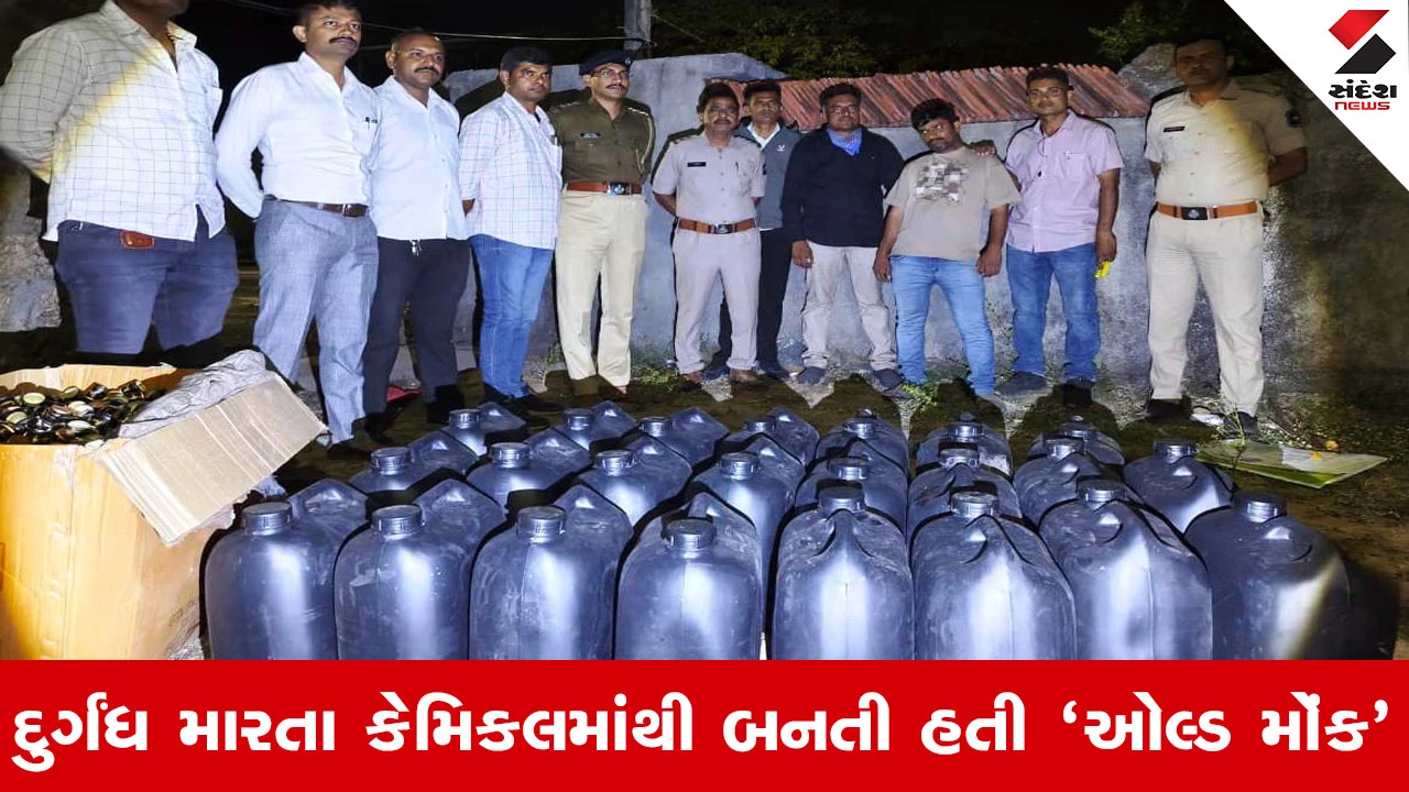 Junagadh માં નકલી દારૂની ફેક્ટરી ઝડપાઈ, 1450 બોટલ નકલી દારૂ અને મશીનરી સાથે એકની ધરપકડ 