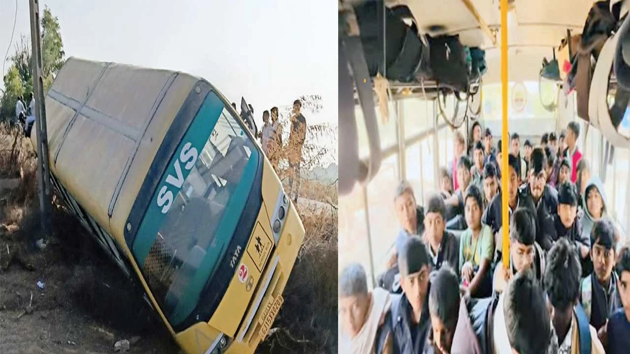 Halvad: ગ્રામ્યમાં 47 છાત્રોના માથેથી ઘાત ટળી 