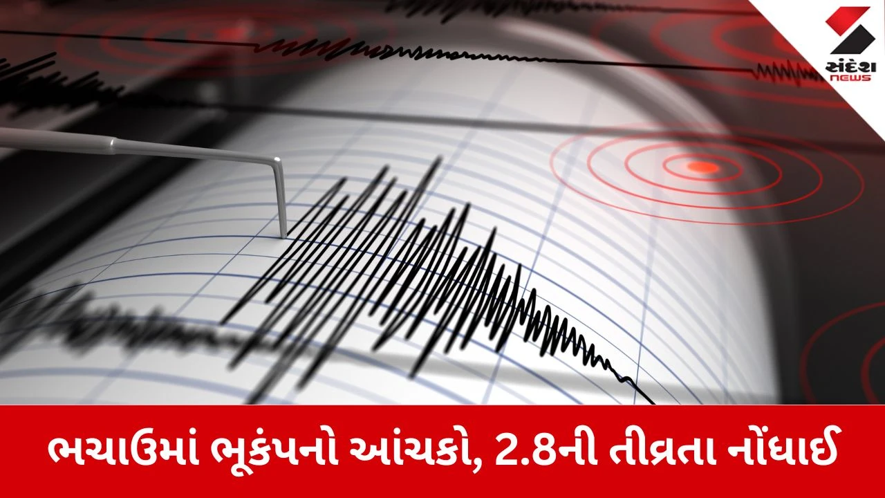 Kutch News: ભચાઉમાં 2.8ની તીવ્રતાનો ભૂકંપ 