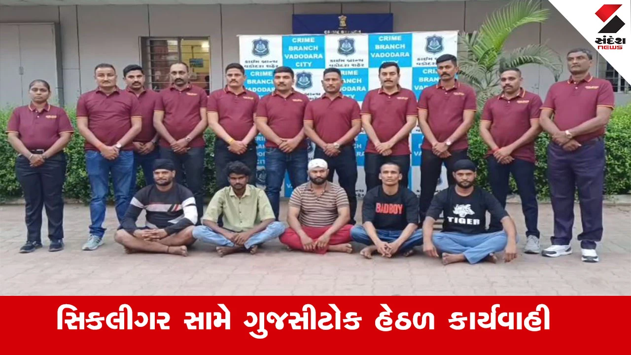 Vadodara News : વડોદરામાં ઘરફોડ ચોરી કરતી સિકલીગર ગેંગના 8 આરોપી સામે ગુજસીટોક હેઠળ ગુનો નોંધાયો 