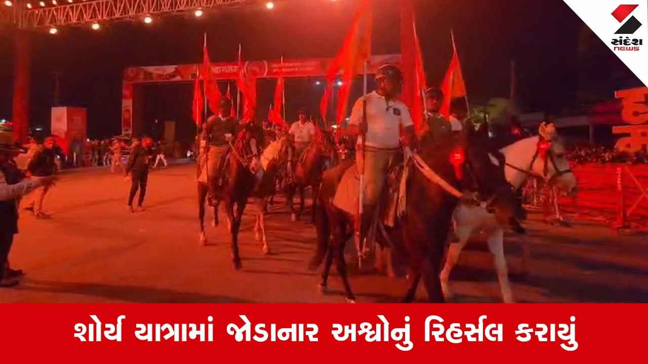 Somnathમાં ‘સ્વાભિમાન પર્વ’નો ગુંજારવ: 108 અશ્વો સાથે નીકળશે ભવ્ય શોર્ય યાત્રા, જીતુ વાઘાણીએ કર્યું અશ્વરોહણ 