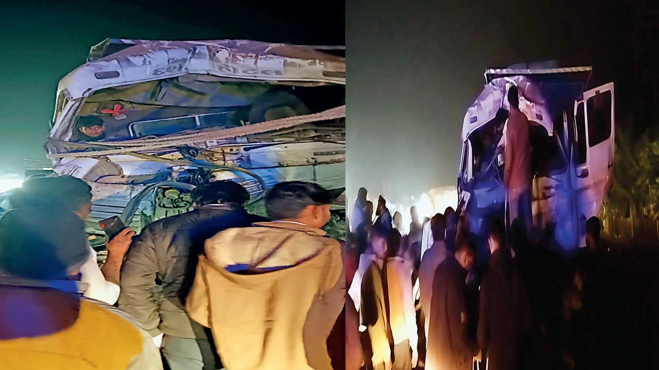 Dhandhuka: ફેદરા રોડ પર ગંભીર અકસ્માત સર્જાયો, ટ્રક પાછળ ડમ્પર અથડાયું 