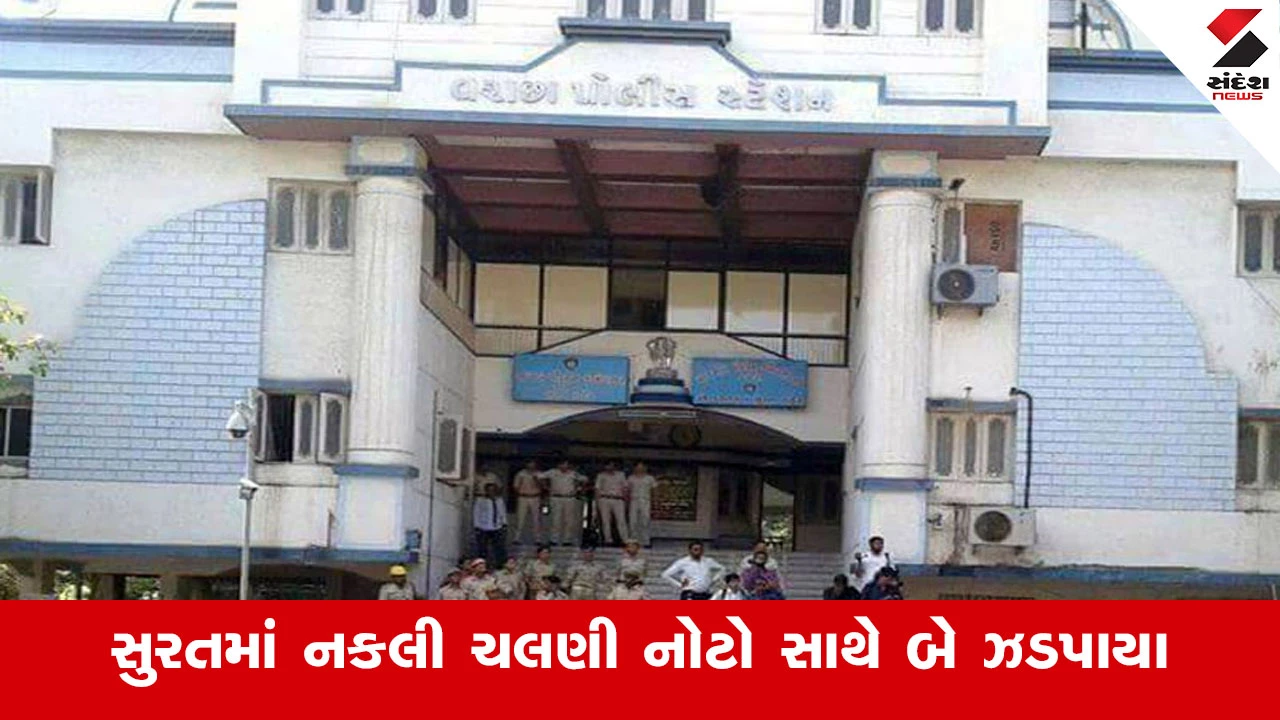 Surat News : સુરતમાં 5 લાખની નકલી ચલણી નોટ સાથે 2 ઝડપાયા, SOGએ પર્દાફાશ કરી આરોપીને દબોચ્યા 