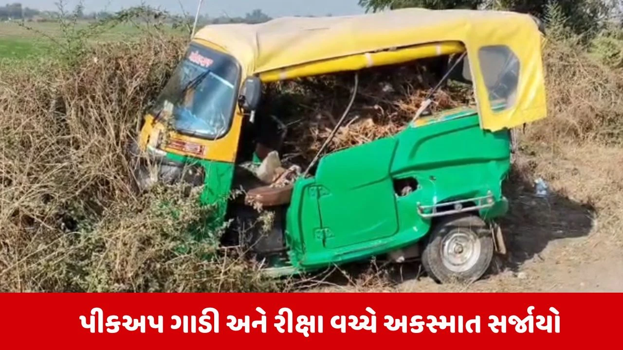 Surendranagarમાં રિક્ષા અને પીકઅપ વચ્ચે ભયાનક અકસ્માત, દંપતિનું કરુણ મોત 