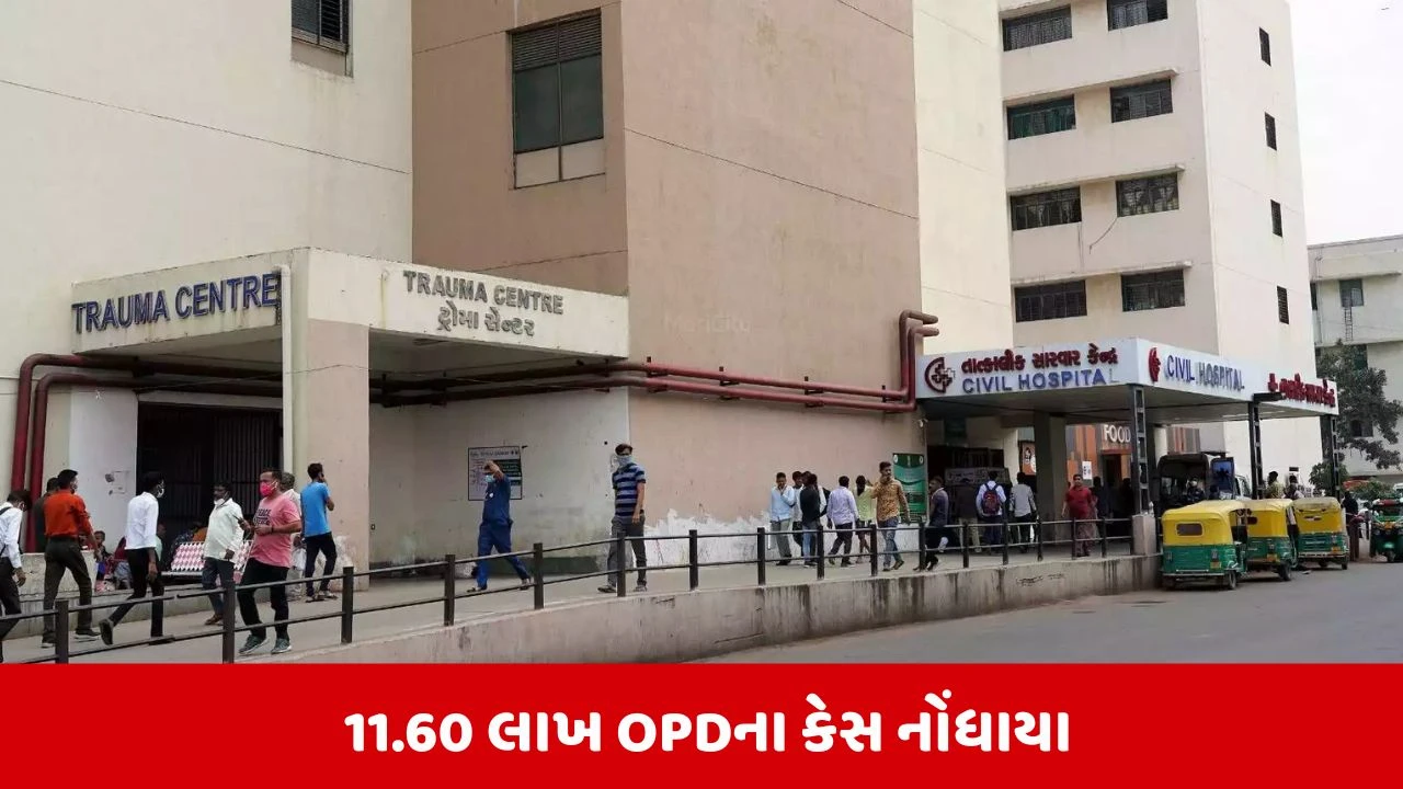 Ahmedabad:  અમદાવાદ સિવિલ હોસ્પિટલની વર્ષ 2025ની કામગીરી, 11.60 લાખ OPDના કેસ નોંધાયા 